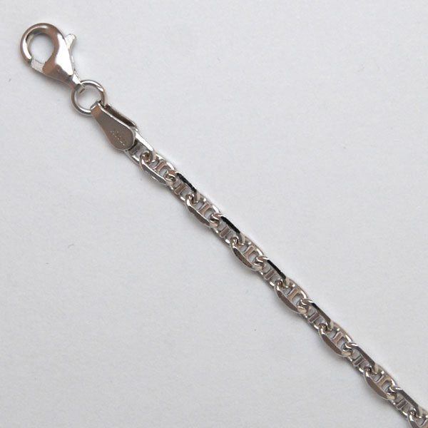 Sterling Silver Anchor 2.9mm (Rhodium)