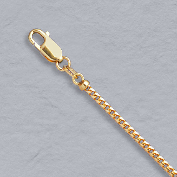 14K Yellow Gold Natural Franco 2.0mm