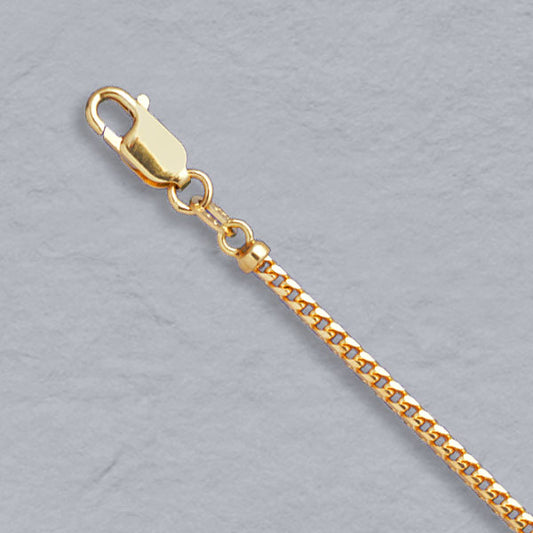 14K Yellow Gold Natural Franco 2.0mm