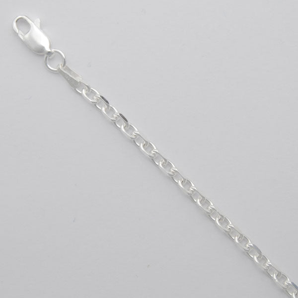 Sterling Silver Diamond Cut Cable 2.5mm