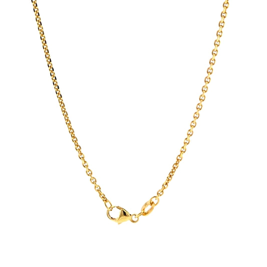14K Yellow Gold Diamond Cut Cable 1.8mm