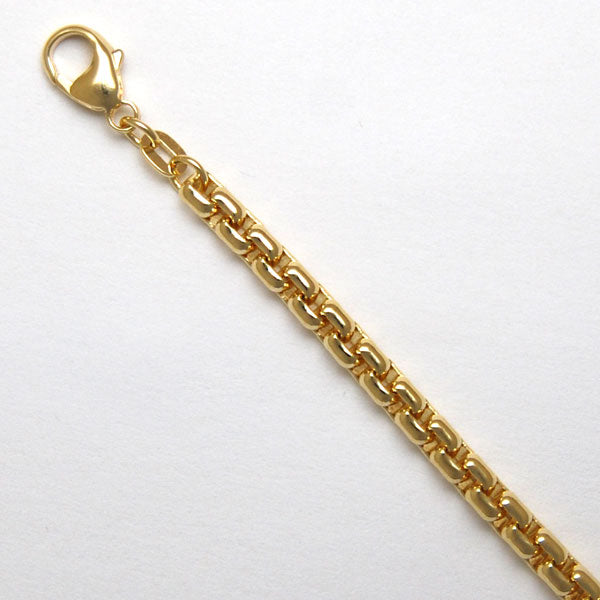 14Kt Yellow Gold Round Box 4mm