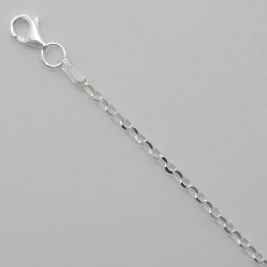 Sterling Silver Diamond Cut Rolo 2.1mm