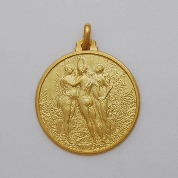 14K Yellow Gold Three Graces