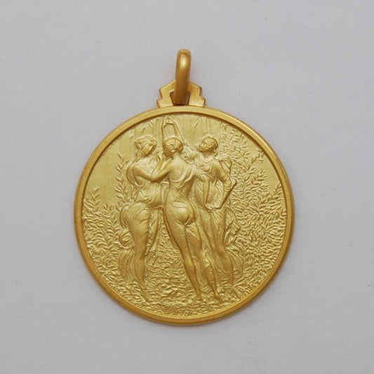 14K Yellow Gold Three Graces