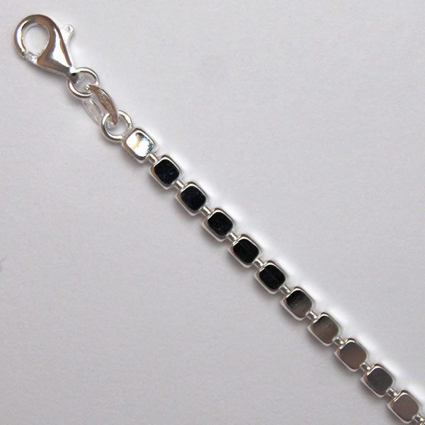 Sterling Silver Cube Link 3.0mm
