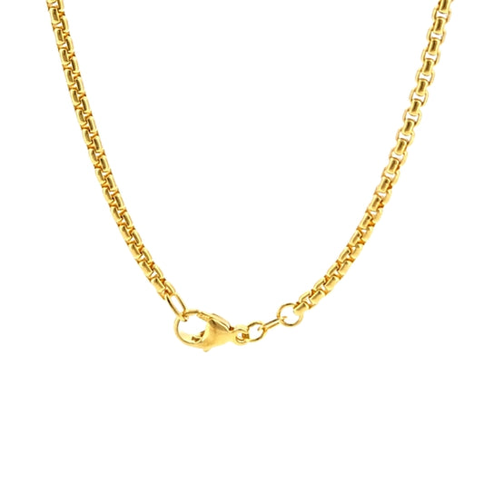 14K Yellow Gold Round Box 2.7mm