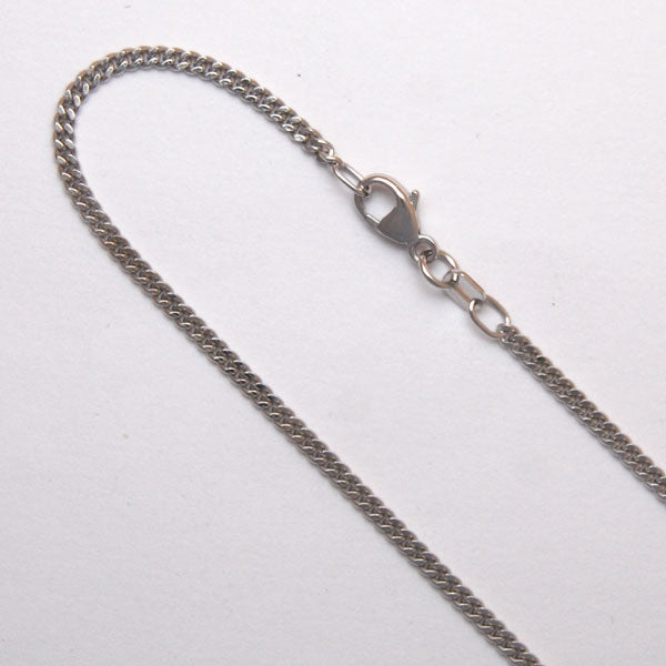 Sterling Silver Curb 1.9mm (Rhodium)