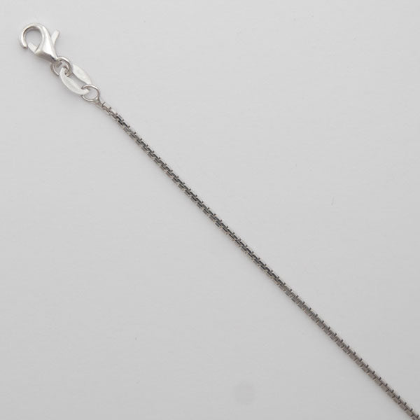 Sterling Silver Octava Box 1.1mm (Rhodium)