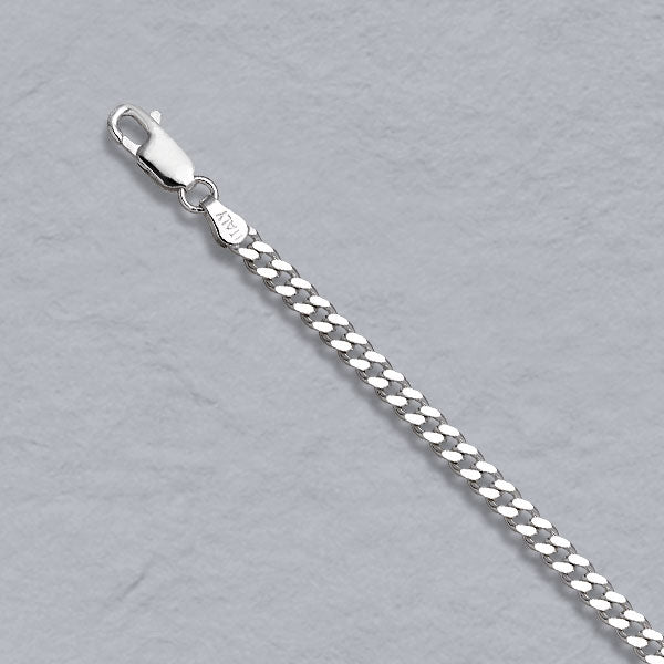 Sterling Silver Curb 3.4mm