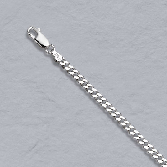 Sterling Silver Curb 3.4mm