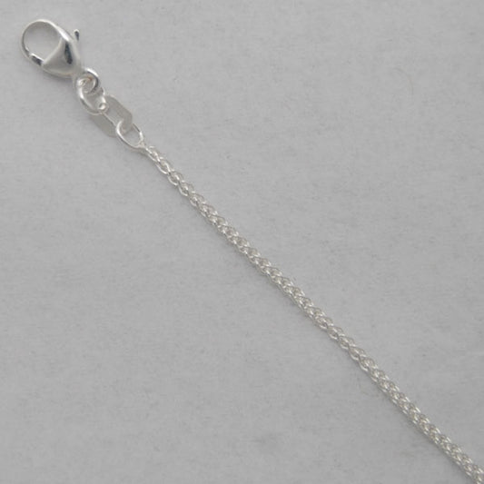 Sterling Silver Round Wheat 1.1mm