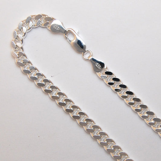 Sterling Silver Heavy Curb 5.7mm