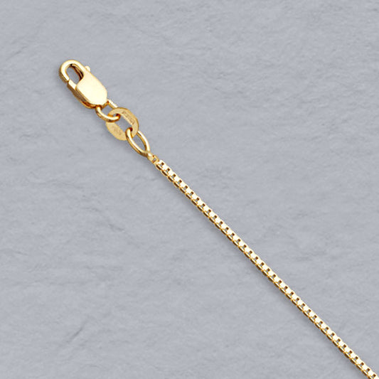 14K Yellow Gold Box Chain 1.0mm