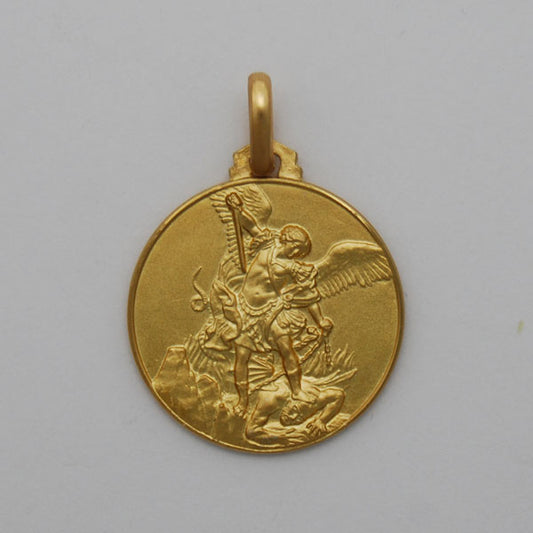 14K Yellow Gold Saint Michael