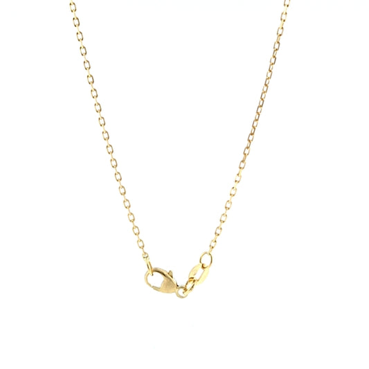 14K Yellow Gold Diamond Cut Cable 1.3mm