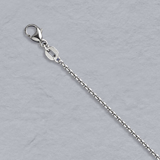 Platinum / 950 Diamond Cut Cable Chain 1.3mm