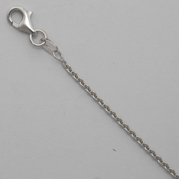 Sterling Silver Round Cable 1.8mm (Rhodium)