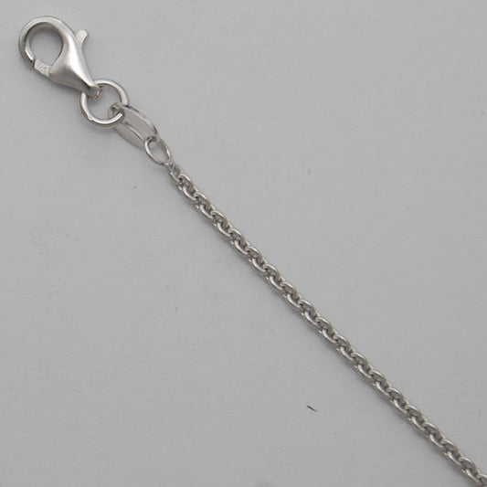 Sterling Silver Round Cable 1.8mm (Rhodium)