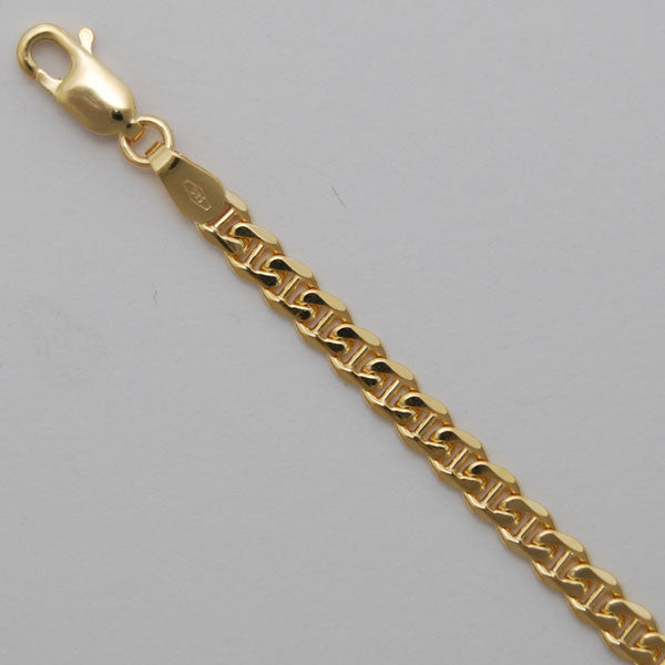 14Kt Yellow Gold Flat Anchor 3.4mm