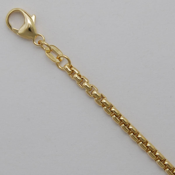 14Kt Yellow Gold Round Box 2.7mm